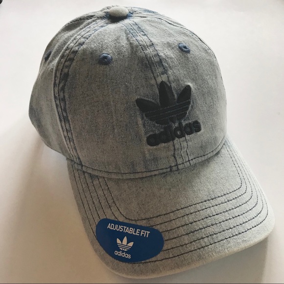 adidas Accessories - Adidas Washed Blue Denim Hat